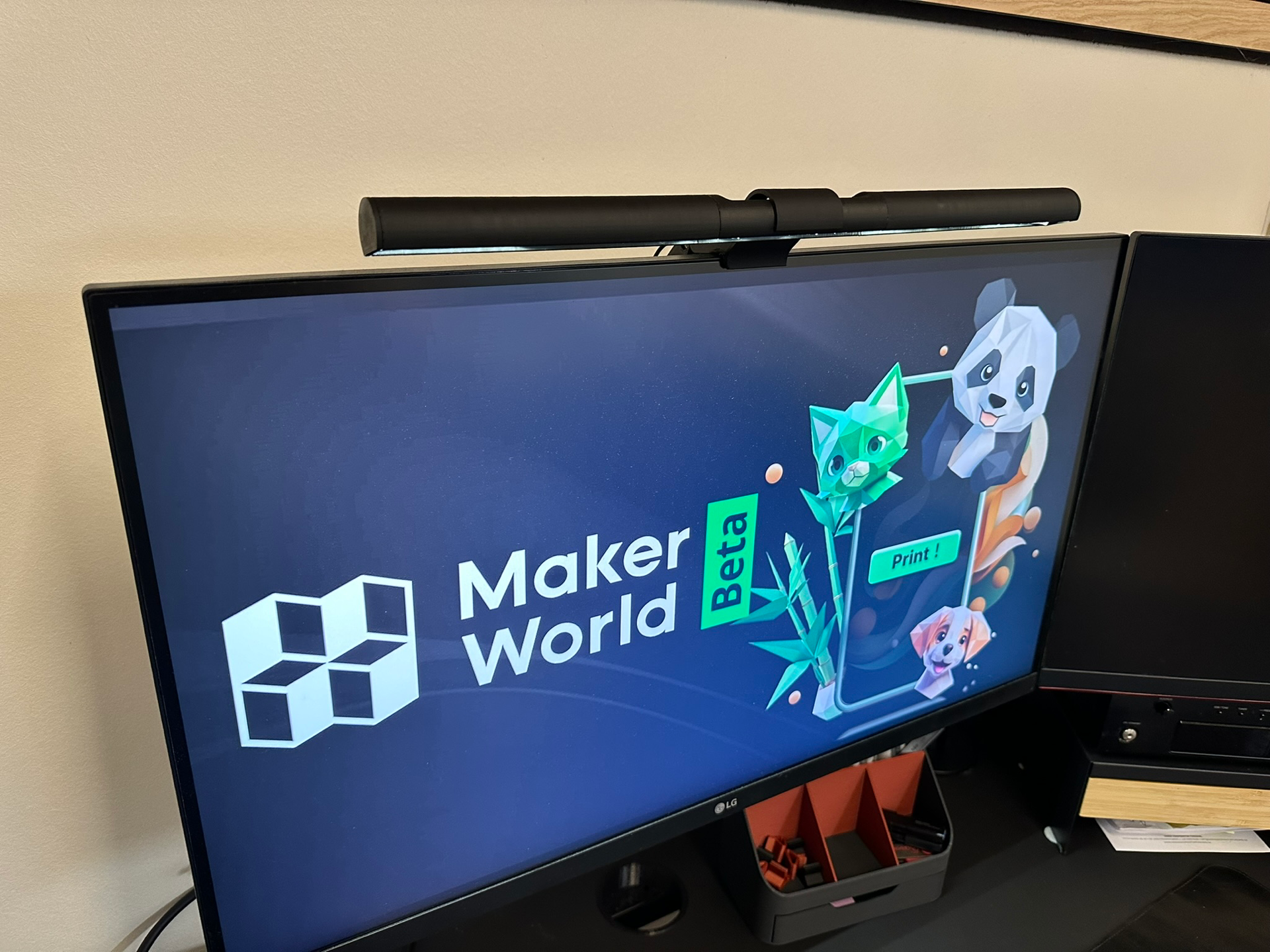 monitör ışık bar by torbe j hobi kendin yap elektronik ofis aksesuarlar aksesuar barlar led monitör ışığı çubuğu ekran 3D print model - Mito3D