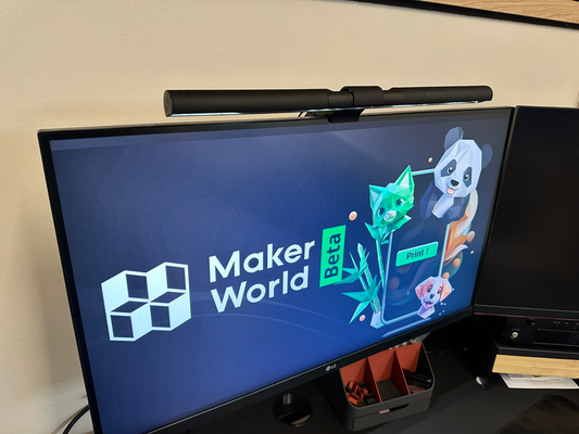 monitor licht bar by torbe hobby diy elektronik büro zubehör zubehörteil riegel led monitorlicht monitorlichtleiste bildschirm bildschirmlicht bildschirmleiste lichtleiste 3d print model - Mito3D