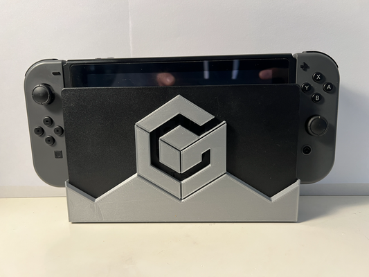 nintendo switch dock gamecube cover by turtletech creations toys & games mario zelda pokemon 3d print model - Mito3D