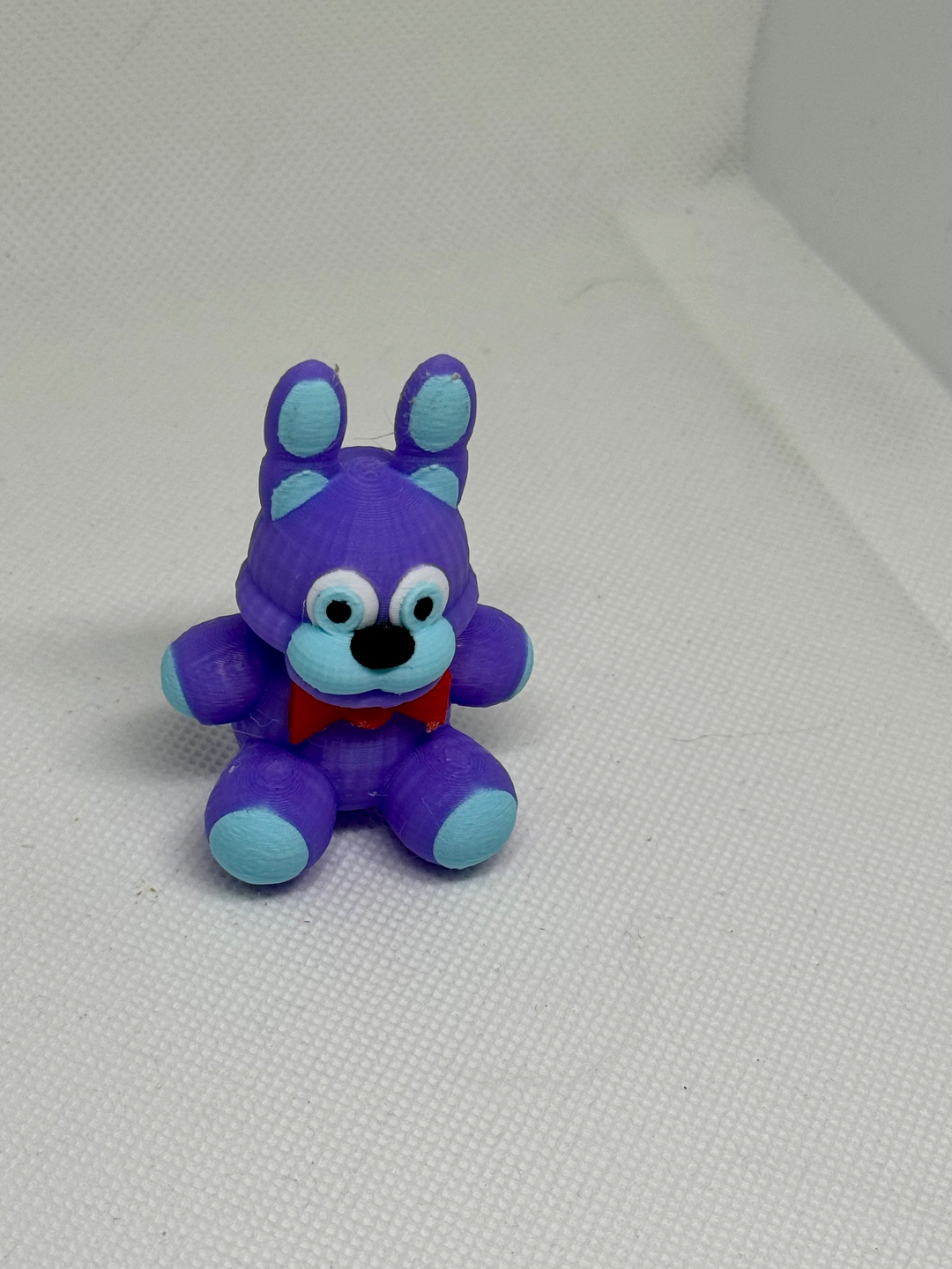 bonnie peluche fnaf 4 colorato ams stampa remixato by videoguide miniature creature notti at freddy's freddy bonny fazbear 3D print model - Mito3D