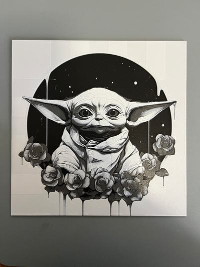 baby yoda star kriege hutschmiede by 2emme3dlab kunst 2d ar 3d 2024 ams babyyoda darth vader krieg sterne 3d print model - Mito3D