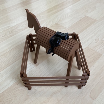 cavalo madeira salto by togeis brinquedos jogos 3d print model - Mito3D