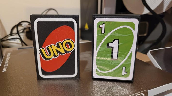 112 uno card deck storage by bertbee toys & games board one box double 3d print model - Mito3D