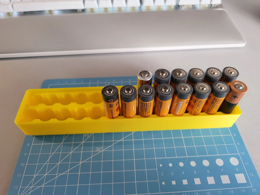 gridfinity griddex - aa battery holder by tools organizers organizer 3d print model - Mito3D