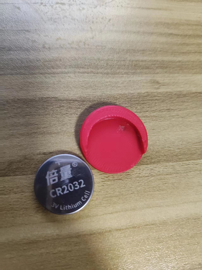 cr2032 button cell to 2450 adapter--button by user 3656326876 tools gadgets battery adapter 3d print model - Mito3D