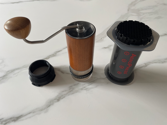 aeropress-c40 connector by y2zyyr household house models c40 aeropress coffee maker grinder accessories cafe commandante 3d print model - Mito3D