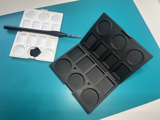 stampa in posto scatola dei colori by funkyart arte modelli tavolo dipingere pittura acrilico 3d print model - Mito3D