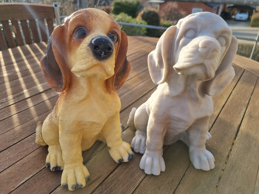 basset hündchen by germann haushalt haustiere hund hund 3d scan klein 3d print model - Mito3D