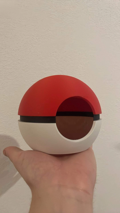 pokemon pokeball hide - pokehide no ams by phyxoo household pets poke ball hamster lizard gecko house snake turtle fish 3d print model - Mito3D