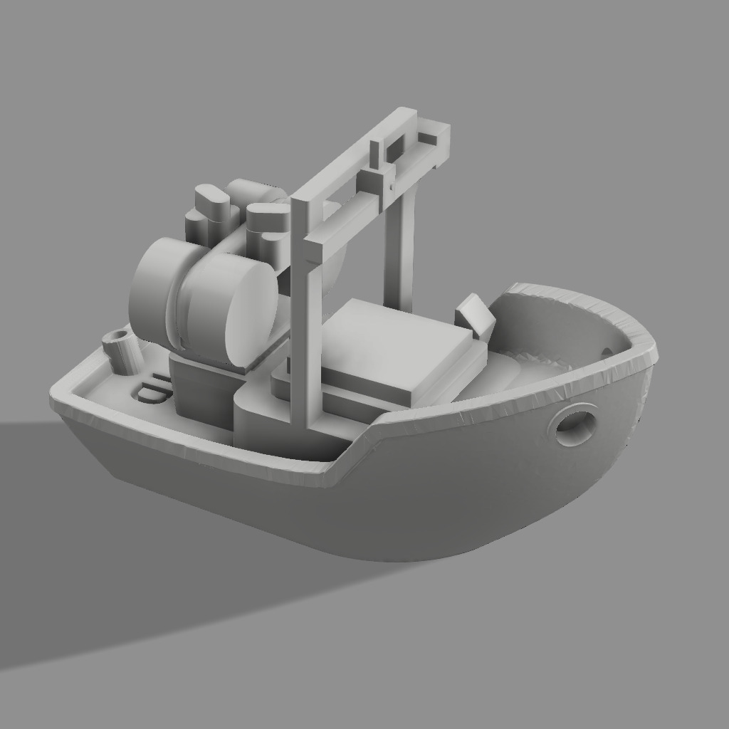 benchy by f1dude 3d printer test models a1 bambu combo lab boat 3D print model - Mito3D