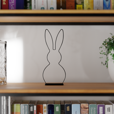 moderno pasqua coniglietto scultura deco minimalista coniglio in piedi oster hase by hpinvent domestico arredamento orientale arte decori osterhase decorazione 3d print model - Mito3D