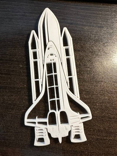 uzay servis aracı duvar sanat by döngü 2d sanatı nasa başlatmak iss siluet 3d print model - Mito3D