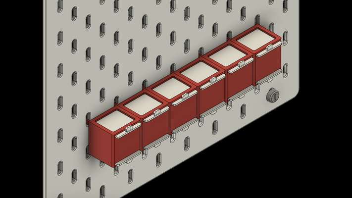 modular pastillas contenedores ikea skadis by lazo herramientas artilugio caja pastillero contenedor envase médico herramienta sk dis píldora almacenamiento dispensador 3d print model - Mito3D