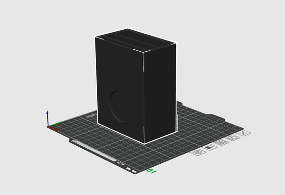 duale festplattenhalterung by nutzer 4031067659 haushalt büro 3d print model - Mito3D