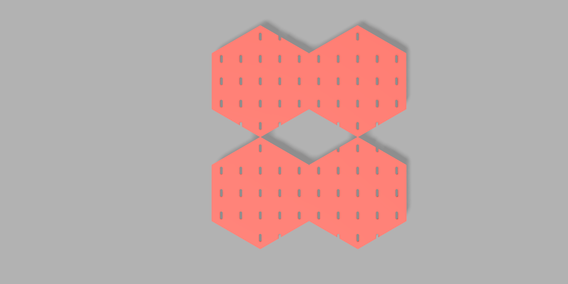 hexagon abonnieren panel by henry alt werkzeuge veranstalter sk dis steckbrett 3D print model - Mito3D