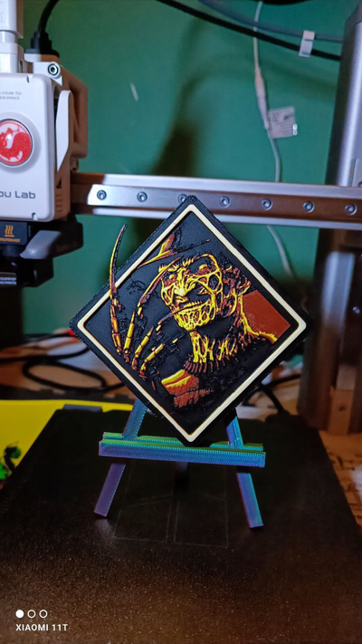 freddy krueger hueforge by ko additive labo generative 3d model & lithophane freddykrueger a nightmare on elm street horror 3d print model - Mito3D