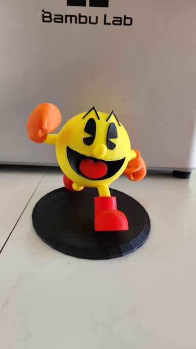 pac man renk yeniden karıştırılmış by fenalık oyuncaklar oyunlar karakterler parçalamak kardeşler nihai pacman adam 3d print model - Mito3D