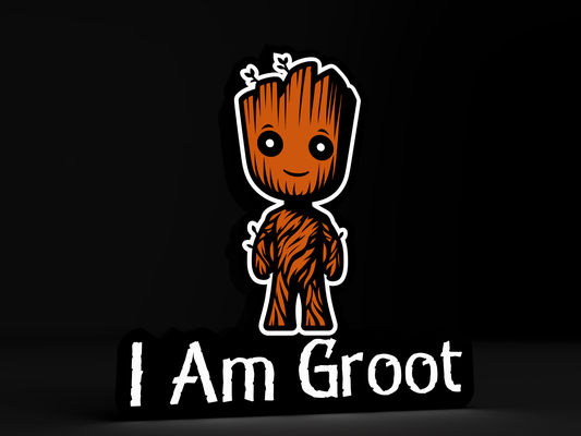 groot bambino lightbox guidato lampada by 3dacores giocattoli giochi personaggi amico i am 3d print model - Mito3D