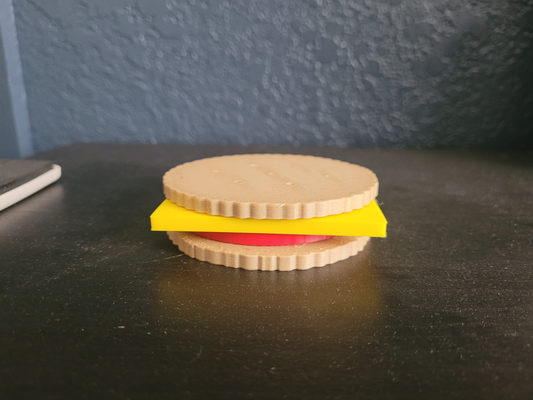 lunchable coaster set by gavin8tor17 household house models coasters lunch food 3d print model - Mito3D