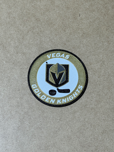 vegas dorado caballeros nhl hockey personalizado portavasos by jabhook arte señales logos oro logo cabotaje 3d print model - Mito3D