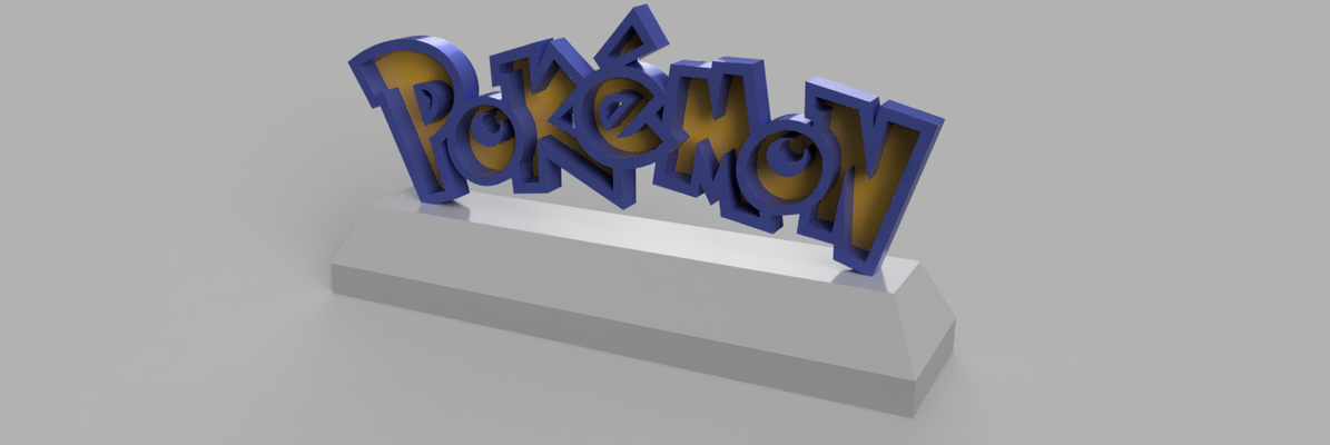 pokemon işaret by tah3dgeek oyuncaklar oyunlar 3d sanat oyun oda aksesuarlar aksesuar alan 3d print model - Mito3D