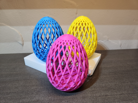 easter egg wire frame by recspeak household festivities candy easteregg eastereggs thread basket holiday risen lattice 3d print model - Mito3D