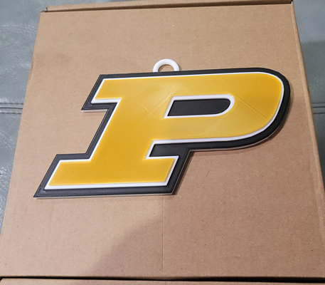 purdue 3d logo 180mm serie by lebensmittelgeschäfte hobby diy sport draußen ncaa abonnieren hochschule kesselbauer kette märz wahnsinn basketball marschwahnsinn 3d print model - Mito3D