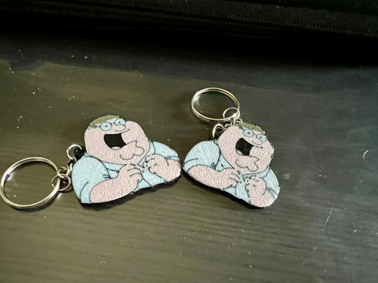 peter griffin keychain by mirchaemanuel toys & games characters character gadget 3d print model - Mito3D