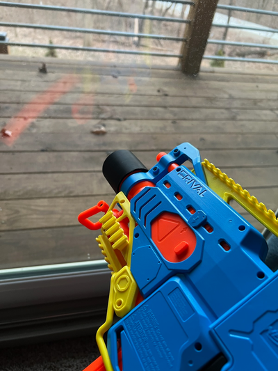 nerf rival desafiador barril by cinza impressão yt passatempo faça 3d print model - Mito3D