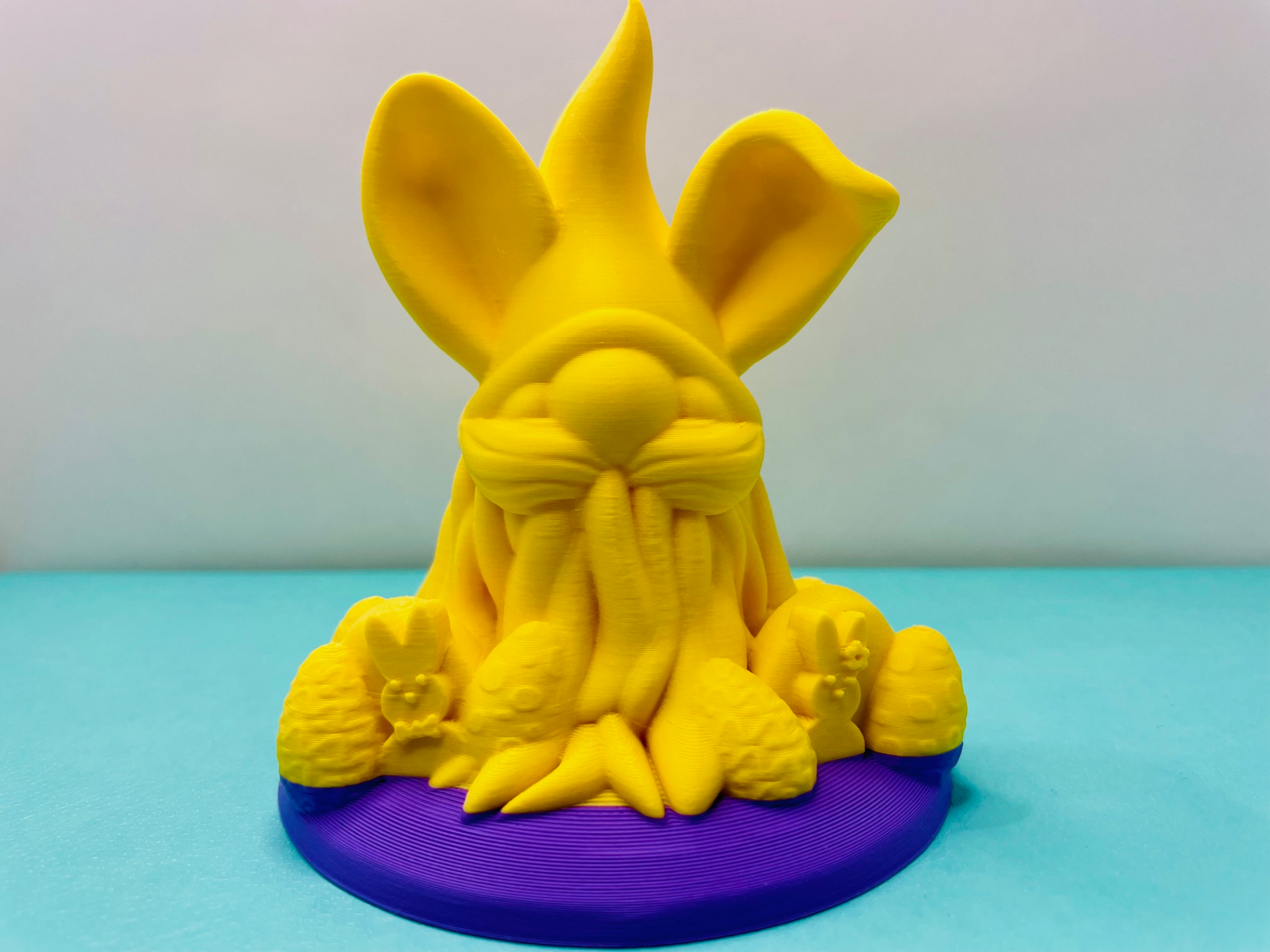 páscoa ovo tema garoto gnomo by funfam3d casa decoração coelho ovos pascoa fofa nosupports primavera apoia oriental cara cesta coelhinho páscoa goblins 3D print model - Mito3D