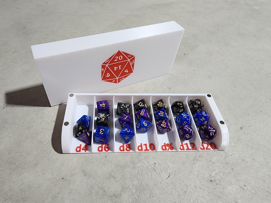 ttrpg session dice organizer tray lid by gaurhoth toys & games dungeons dragons dnd 3d print model - Mito3D