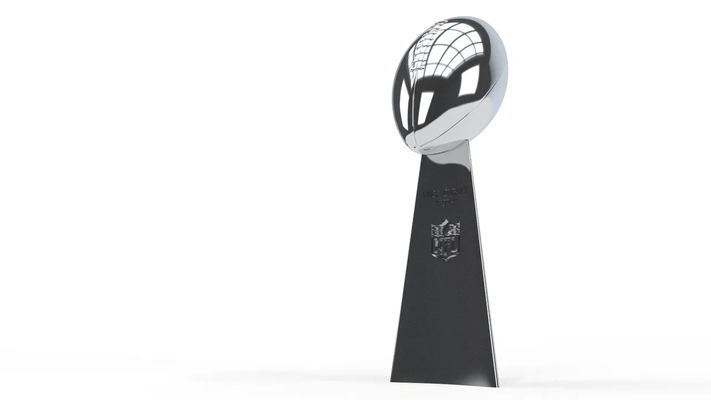 vince lombardi trofeo by concetti linea pulita miniature calcio nfl superbowl super ciotola cheifs 3d print model - Mito3D