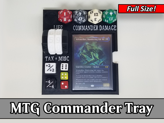 mtg comandante edh bandeja remixado by themakersphere brinquedos jogos magia recolhimento mágica reunião cartão acessórios 3d print model - Mito3D