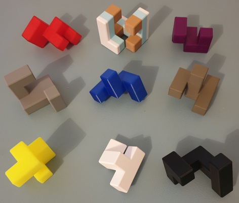 akakis picknick körbe stücke gedruckt unterstützung neu gemischt by asdfgasdfg spielzeuge spiele rätsel puzzle geschenk 3d print model - Mito3D