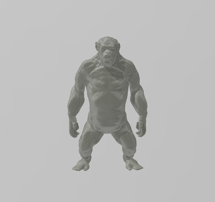 gorilla by ld3d labor miniaturen tiere affe kong 3d print model - Mito3D