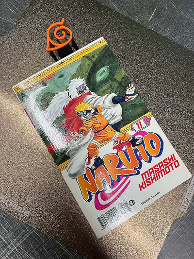 marca páginas naruto cone vila by vrarts arte 2d livro ler lendo acessório anime histórias quadrinhos favoritos boruto 3d print model - Mito3D