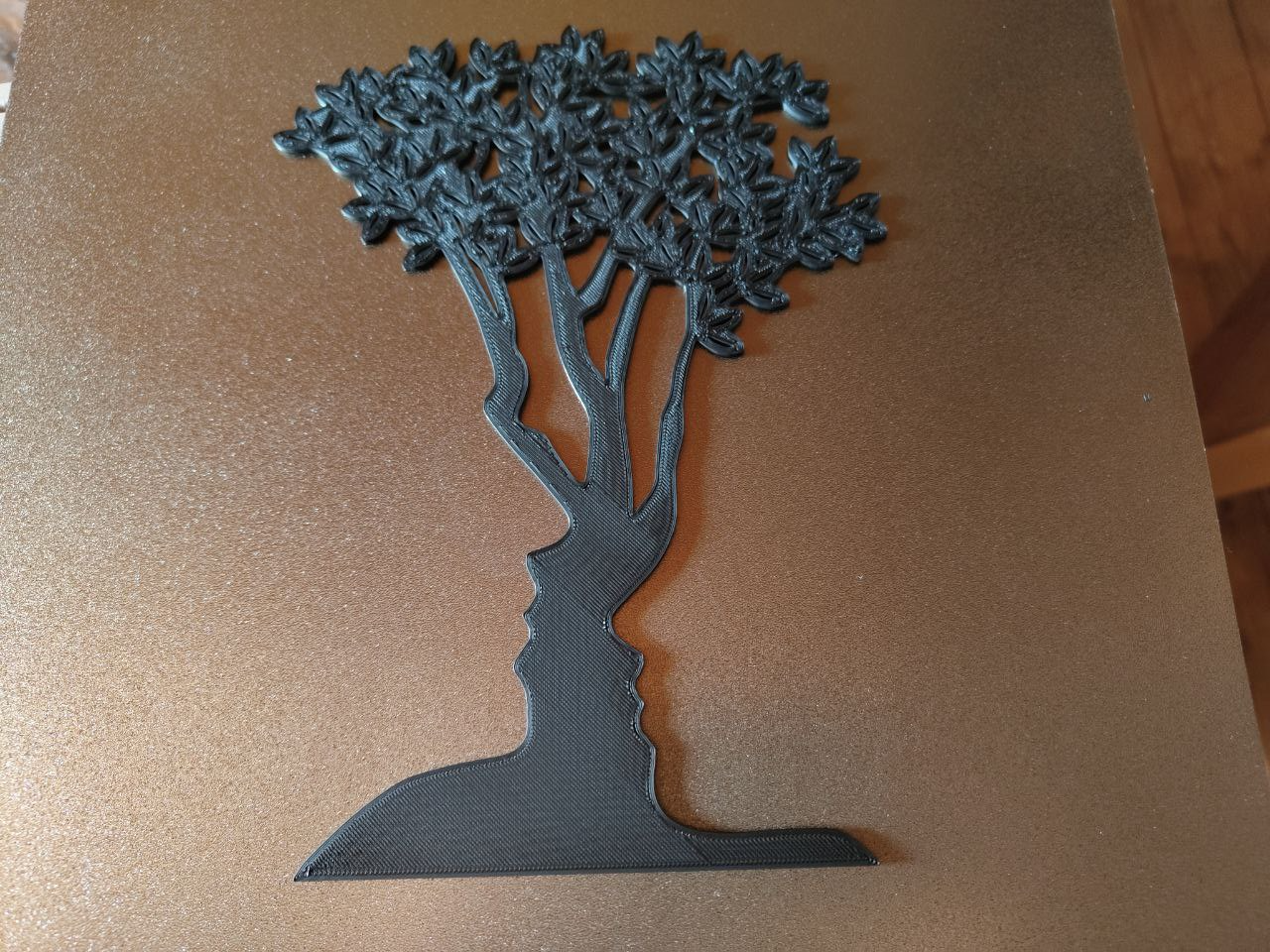 óptico espejismo of caras by pixel creación laboratorio arte 2d árbol 3D print model - Mito3D