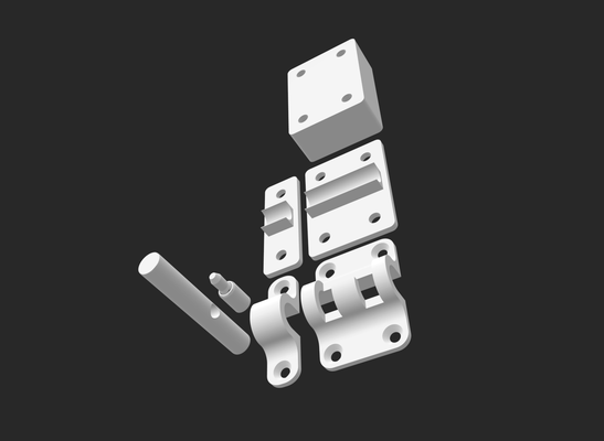 petlice latch by paveljaros tools gadgets 3d print model - Mito3D