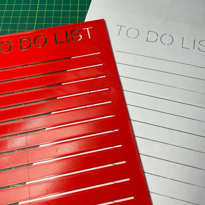 a5 to-do stencil by tomsmith tools organizers 3d print model - Mito3D