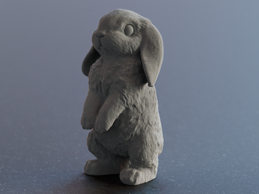 carina pasqua coniglietto coniglio sospeso orecchie scultura s er osterhase mit h ngenden ohren by hpinvent arte sculture orientale ostern arredamento soffice modello peloso coda in piedi animale 3d print model - Mito3D