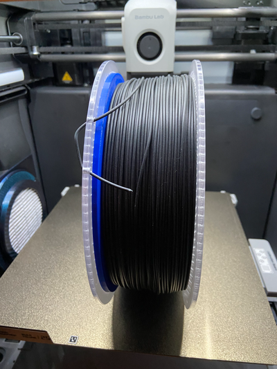 esun amélioré mat pla bambu réutilisable bobine écart by qjeezy 3d imprimante pièces adaptateur filament 3d print model - Mito3D
