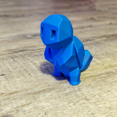 low-poly squirtle shared by timbey miniatures creatures pokemon lowpoly 3d print model - Mito3D