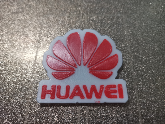 huwei logo by arte moneda insignias huawei color cambio impresión 3d print model - Mito3D