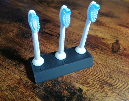 sonicare escova dente cabeça ficar pé by jakub k passatempo faça eletrônicos ams pequeno suporte pla petg abs 3d print model - Mito3D