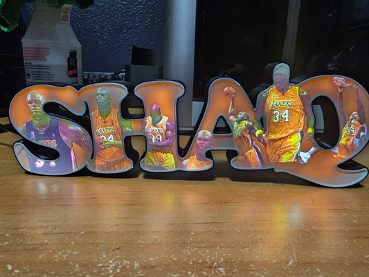 shaq litho box by joshdusseau art signs & logos lakers nba 3d print model - Mito3D