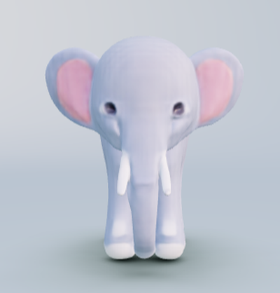 elefante bambini by creatori miniature animali 3d print model - Mito3D