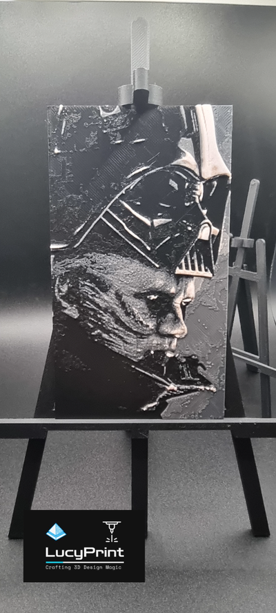 star kriege darth vader hutschmiede by lucyprint generativ 3d modell lithophan krieg sterne 3d print model - Mito3D