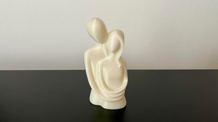 interminable l'amour by argique art sculptures couple décor décoration modèle statuette conception accueil maison étreinte intérieur sculpter sculpture statue 3d print model - Mito3D