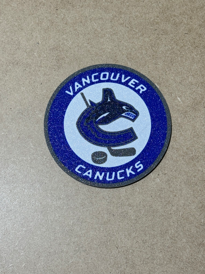 vancouver canucks nhl hockey personalizado logo portavasos by jabhook arte señales logos volantes diablos engrasadores caballeros vegas 3d print model - Mito3D