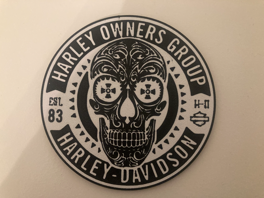 harley davidson harley propietarios grupo by yakubhroch arte señales logos davidson portavasos 3d print model - Mito3D